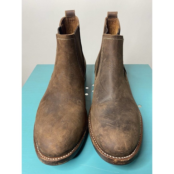 Adelante Chelsea Boots Brown Leather Slip On Ankle Low Women's 11 - Picture 6 of 13